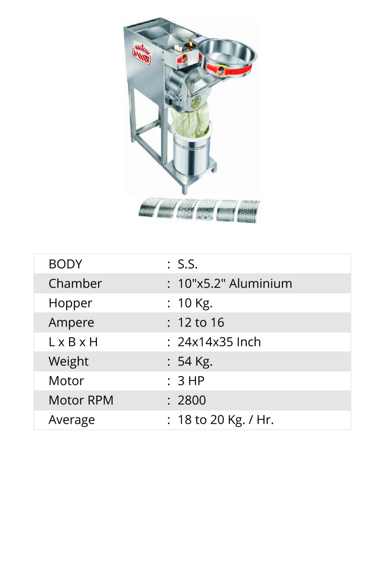 3 HP (Single Phase) S.S. 2 In 1 E-Class Multi Purpose Machine