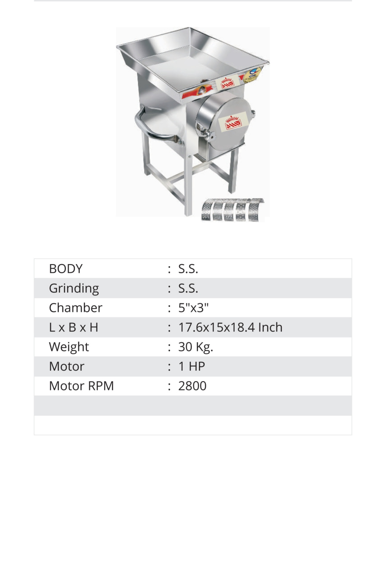 5" 1HP Gravy Machine