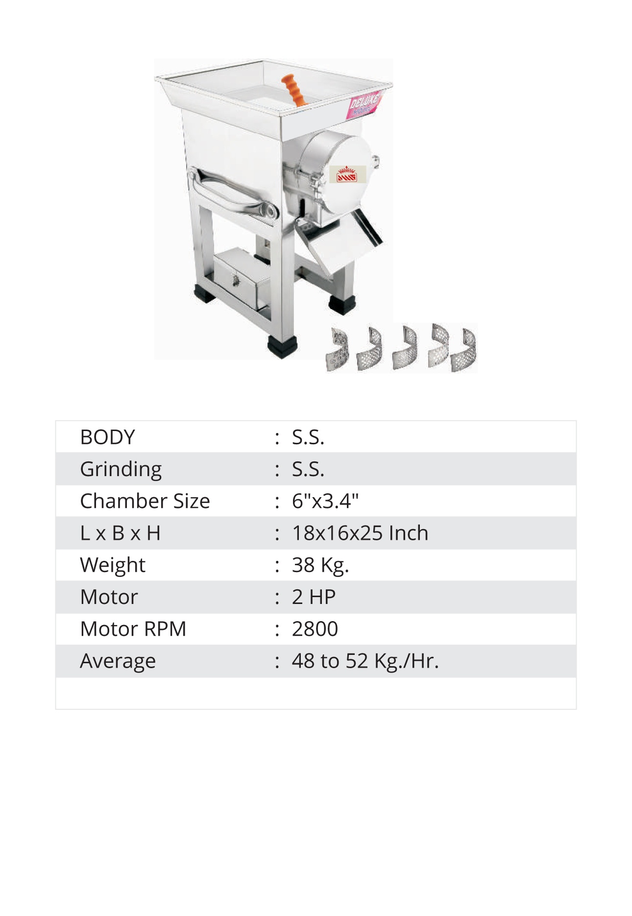 6" 2 HP Deluxe Gravy Machine