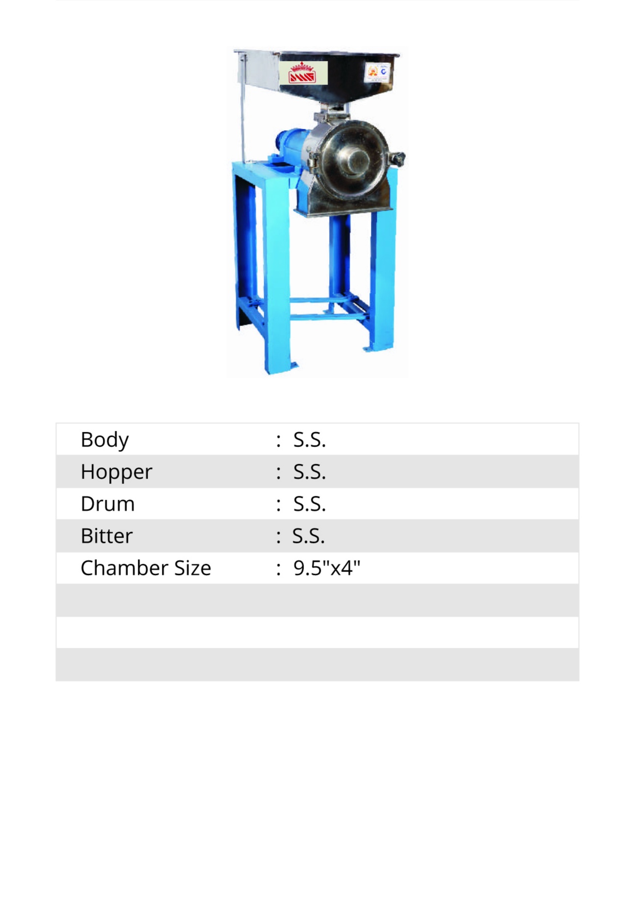 Oil Pedestal Pulverizer