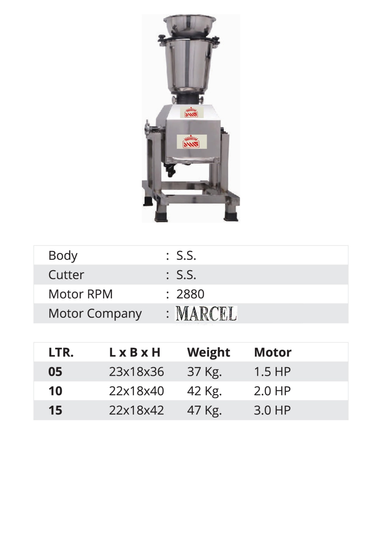 Tilting Mixer Machine